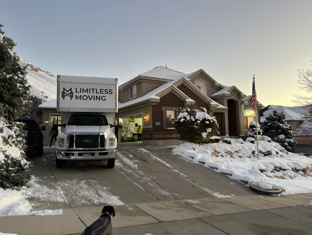 A winter move with snow on the ground